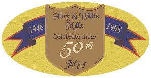 Foy & Billie celbrate their 50th July 3,1998